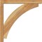 Ekena Millwork Thorton Block Rough Sawn Bracket w/ Offset Brace, Western Red Cedar, 4"W x 26"D x 26"H BKT0402X26X26THR05RWR - alternate 4